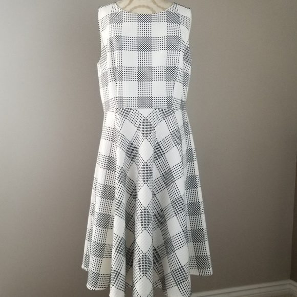 Talbots Dresses & Skirts - Talbots Black/White Dress Plaid Dress Size:12